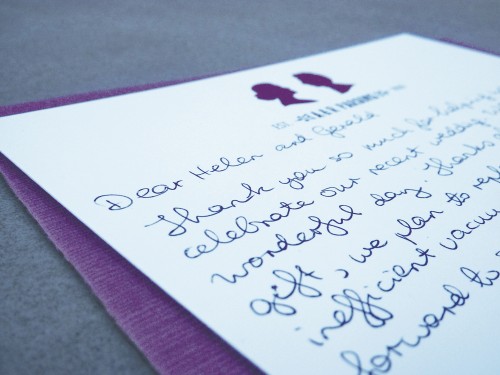 How to write a thank you for wedding